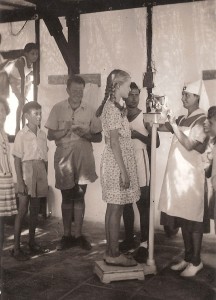 Tel-Aviv, 1947. Summer camp for city children to help them GAIN weight. Photographer unknown.